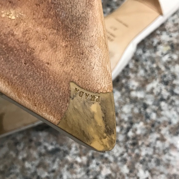 Prada leather buckled kitten heeled mules - Picture 6 of 13